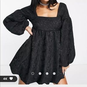ASOS Babydoll Black Mini Dress